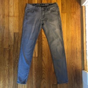 Grey wash vigors super skinny jeans size 28